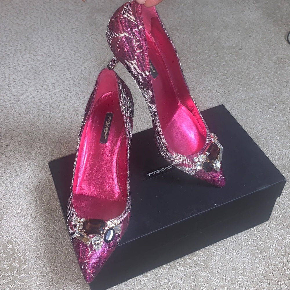 Dolce & Gabbana jeweled heels